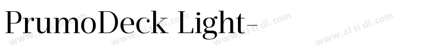 PrumoDeck Light字体转换